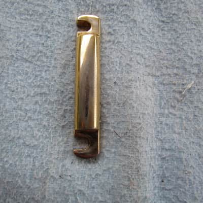 Gibson Style Stop Bar Gold Plated Gibson Stop Bar Shows Some Wear Aftermarket Gold Stop Bar image 3