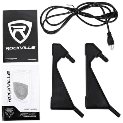 2) Rockville RPG15 15" Powered Active 1000 Watt DJ PA Speakers+LED Stands+Cables image 3