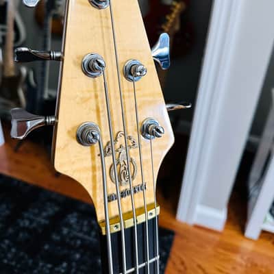 Alembic Spoiler SMB 5-String Bass 1989 - 5A Quilted Maple Top image 7