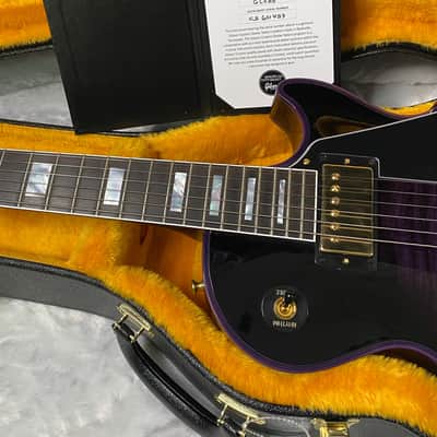 NEW! Gibson Dealer Select Custom Shop Les Paul Custom Purple Widow AAA Figured Flame Top - Authorized Dealer - 10.6 lbs - G07677 image 15