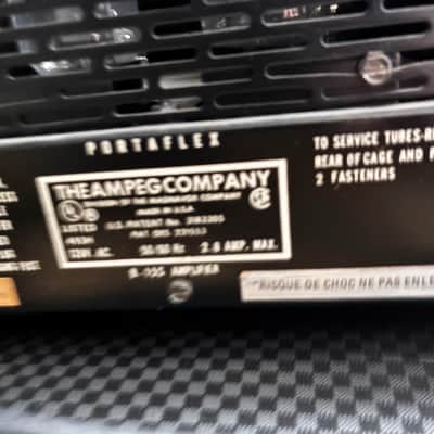 Ampeg Ampeg B-15S Portaflex 6O-Watt Bass Tube Head mid 70 image 6