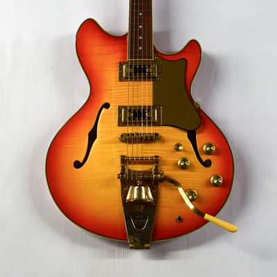 Eastwood Savannah DLX 2000s - Orange Burst Flame Maple image 1