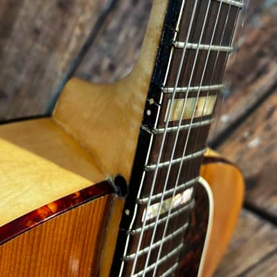 1943 Gretsch Synchromatic 160 Archtop Hollowbody Electric Guitar w/ DeArmond Pickup 1943 - Blonde Spruce Top Flamed Maple Back/Sides/Neck - w/ Gretsch Case image 5