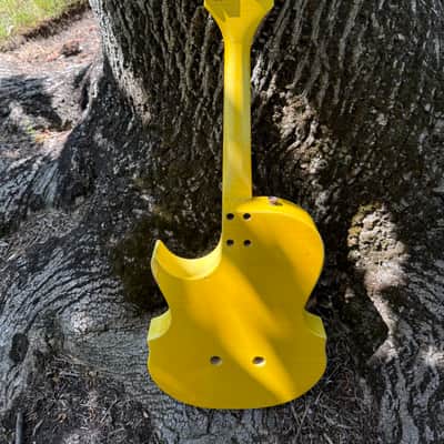 1950’s Carven Electric Mandolin- Old TV Yellow Finish- Original USA- Vintage with Case image 9