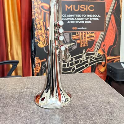 Brand New Flugelhorn 4-Valve in Silver Chrome image 3
