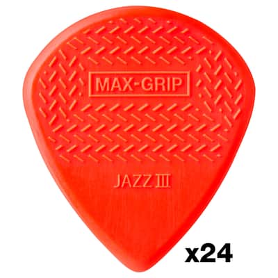 471R3N Max Grip Jazz III Nylon 1,38 mm Sachet de 24 Dunlop image 1