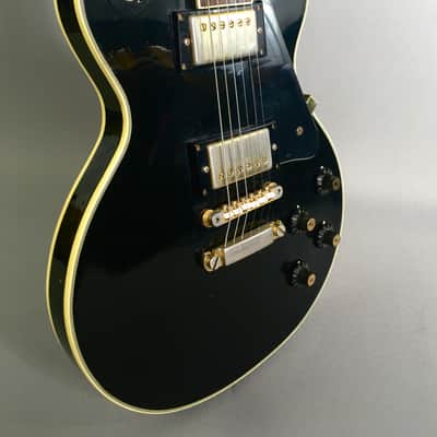 Vintage 1969 Matsumoku MIJ Aspen Single Cut Les Paul Piano Black LP Aged Gold HSC 7.1 lb image 19
