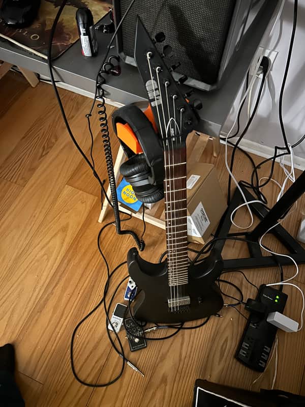 ESP LTD M-201 HT 2022 - Present - Black Satin image 1