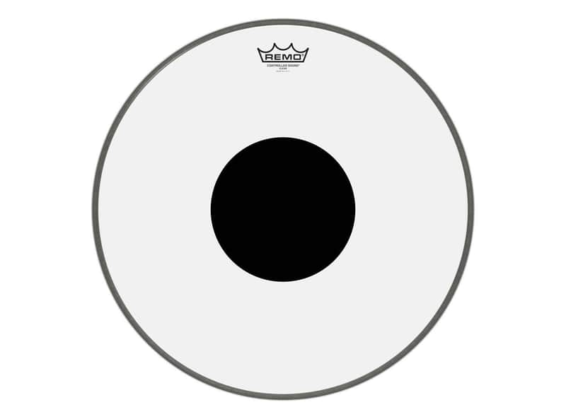 Controlled Sound Clear Black Dot Bass Drum Head 18" image 1