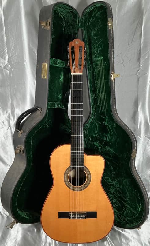 1998 Buscarino Cabaret Acoustic Electric Classical Nylon Flat Top Guitar w/ Original Hard Shell Case image 1