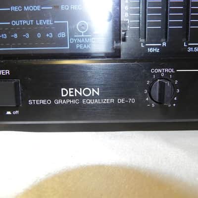 Denon DE-70 Dual 12 Band Stereo Graphic Equalizer MIJ 1980's Black image 2
