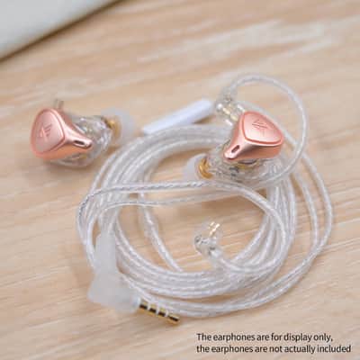 KZ Silver plated upgrade cable 2PIN 0.75mm Type "C" for compatible models KZ In Ear Earphones image 3