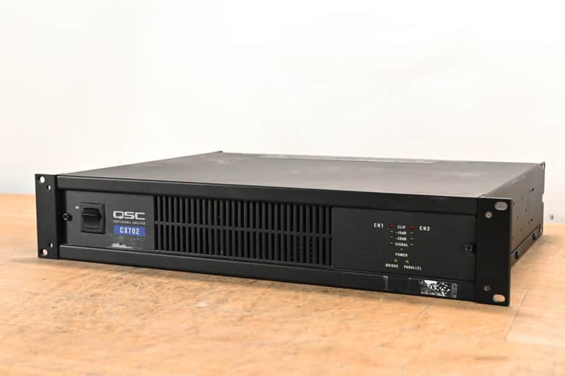 QSC CX702 2-Channel 700W Power Amplifier CG01V5W image 1