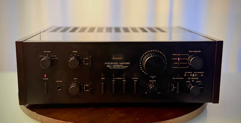 🎶✨ Sansui AU-D707G Extra Integrated Amplifier w/ Wood Cabinet