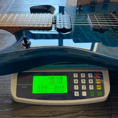Ernie Ball Music Man JP15 7-String Electric Guitar - Ultramarine Quilt image 10