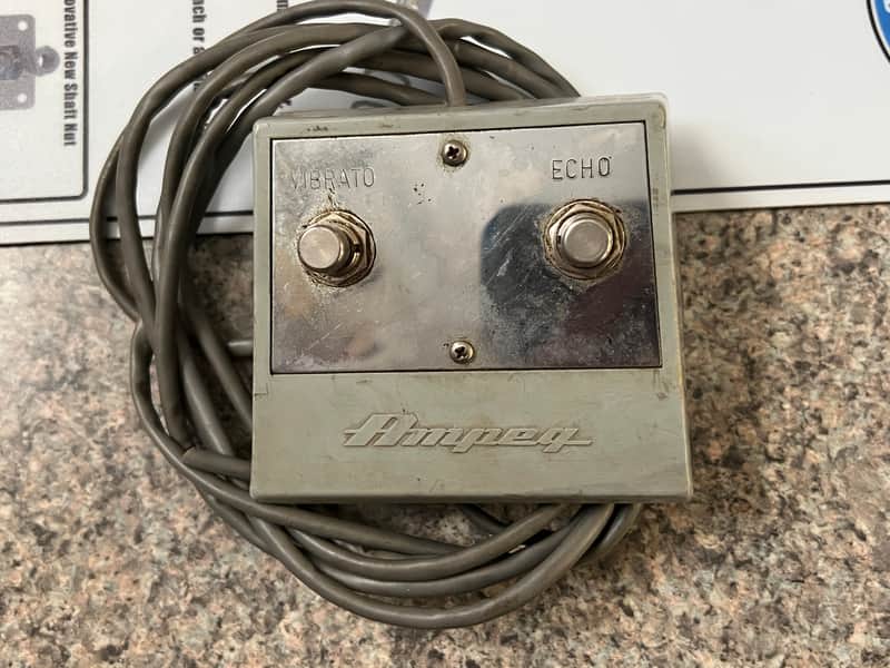 Vintage 1960's Ampeg Vibrato Echo Foot Switch image 1