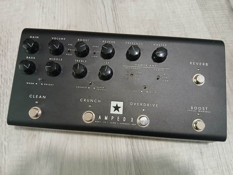 Blackstar AMPED 3 3-Channel 100-Watt Pedalboard Guitar Amp Head 2023 - Present - Black image 1