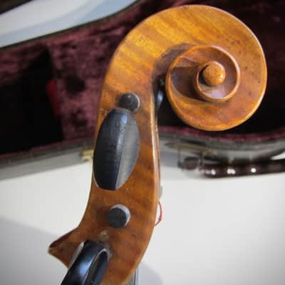 Jérôme Thibouville-Lamy (J.T.L.) Stradivarius Copy 4/4 French Circa-1930s-1940s-Light Yellow Brown Varnish image 22