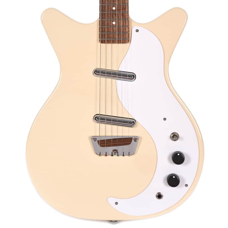 Danelectro STOCK 59-VINT CREAM Stock '59 Series Double Cutaway Shorthorn Shape 6-String Electric Guitar image 1