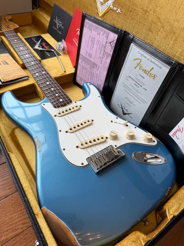 2025 Fender Custom Shop Stratocaster Pro W25 Relic - Aged Lake Placid Blue image 1