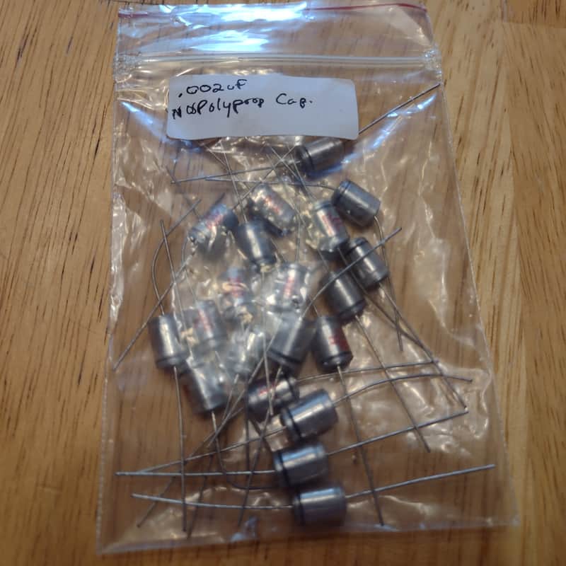 (x20) Nos Polypropylene Capacitors .002uF image 1