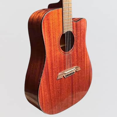 Alvarez MD66CE Mahogany Dreadnought Acoustic-Electric Guitar - Natural image 2