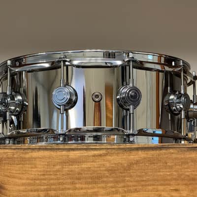 DW Collector's Series Nickel Over Brass 5.5x14 Snare Drum image 5