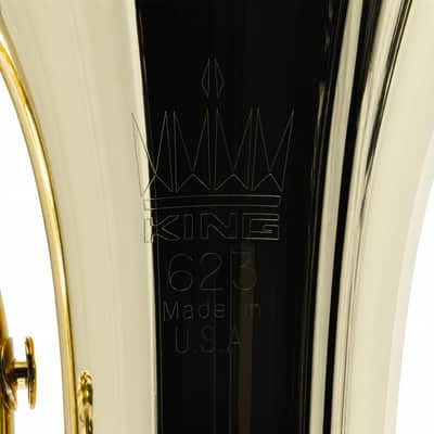 King 623 'Diplomat' Student Bb Baritone Horn in Clear Lacquer SN 662125 image 2