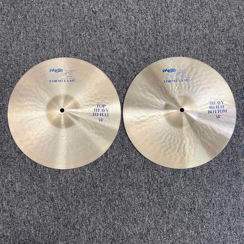 Paiste Formula 602 14 in. Classic Heavy Hi-Hat Cymbals | Reverb