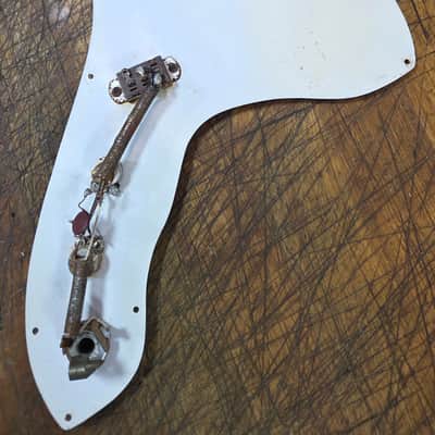 Vintage RARE 1966 Harmony Bobcat Loaded Pickguard Mini Pots Wiring Harness Switch Input Jack Luthier Parts image 4