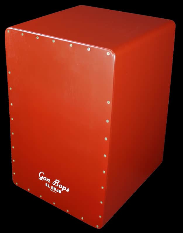 Gon Bops El Rojo Cajon Hand Drum Peruvian Mohena Wood Natural Lacquer +GigBag & Shipping | NEW | Authorized Dealer image 1