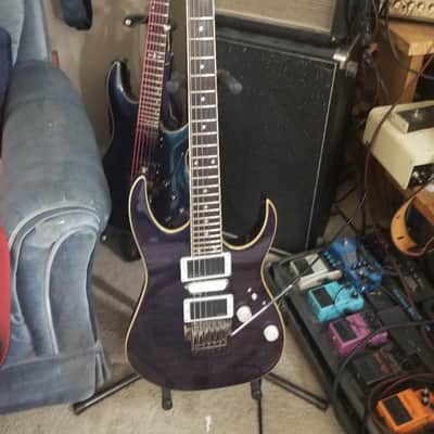 Ibanez SRGT 47 FM thru-neck spot model passive 24F 2003 - Translucent Purple image 19