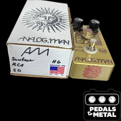 Analogman Sun Face RCA Germanium Fuzz with Sun Dial Knob SD 2018 - Gold X16797 image 2