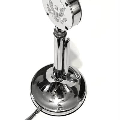 Beautiful Vintage 1970’s Astatic D-104 “Silver Eagle” Lollipop Microphone-Hot Amplified Crystal ! image 5