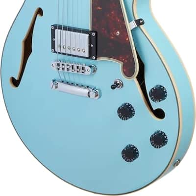 D'Angelico Premier SS Electric Guitar - Sky Blue (2022) image 5