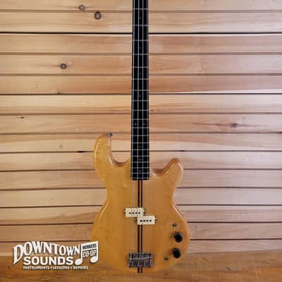 ALUMINUM NECK Early 80s Kramer DMZ-4000 Electric Bass with Kramer Hard Case - Natural, 9lbs 12oz image 2