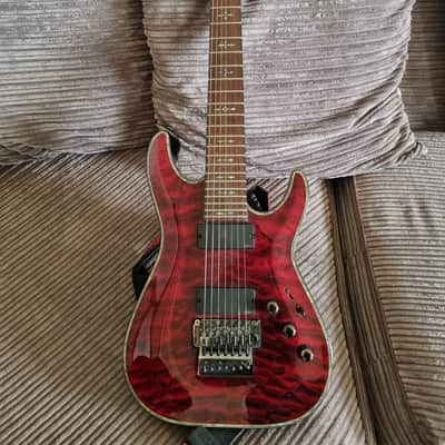 Schecter Hellraiser C-7 FR 2008 - Present - Black Cherry image 1