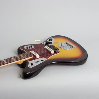 Fender Jaguar Solid Body Electric Guitar (1966), ser. #171100, black tolex hard shell case. image 7