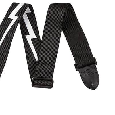 Fender Nylon Guitar Strap, Guitar Accessories, 2in, Lightning Bolt image 1
