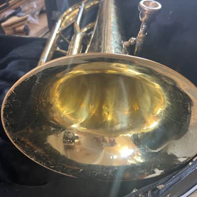 Jupiter JEP470 Euphonium, 4  piston,  Gold with case and  mouthpiece image 11
