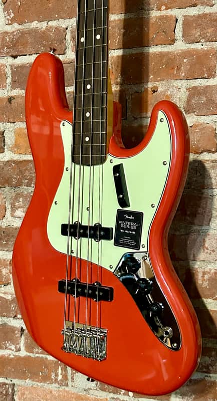 NEW Fender Vintera II '60s Jazz Bass with Rosewood Fretboard - Fiesta Red, Ships Fast with A Gig Bag! image 1
