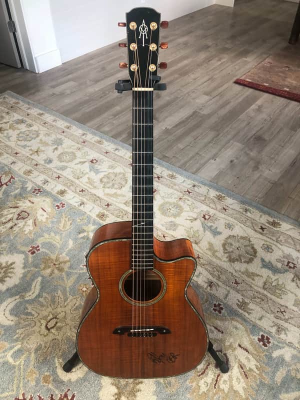 Yairi WY 1 Koa Bob Weir model  Hand signed by Bobby Weir image 1