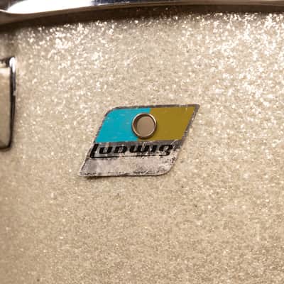 1970s Ludwig 9x13 Silver Sparkle Concert Tom image 7