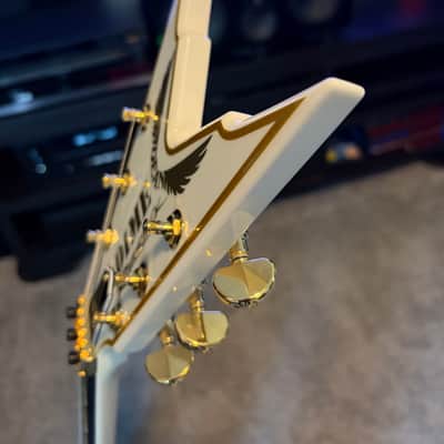 Dean USA Dime White-Gold/Matt Heafy Razorback image 8