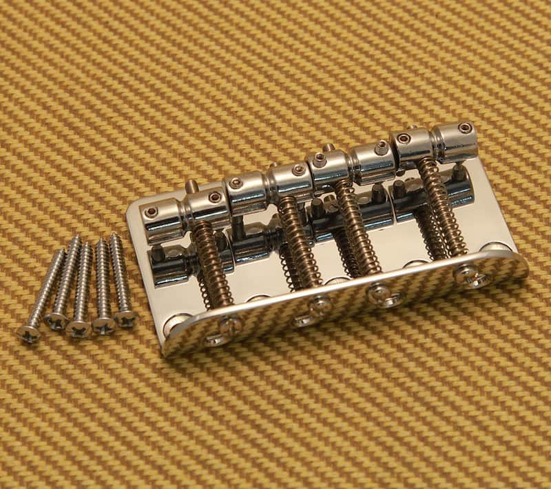 Fender 006-2409-000 Squier Jazz/Precision Bass Bridge Assembly image 1