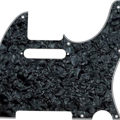 Fender Pickguard Telecaster 8-Hole Mount Black Pearl 4-Ply image 1