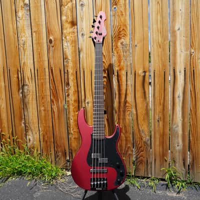 ESP LTD AP-5 - Candy Apple Red Satin 5-String Electric Bass Guitar image 3