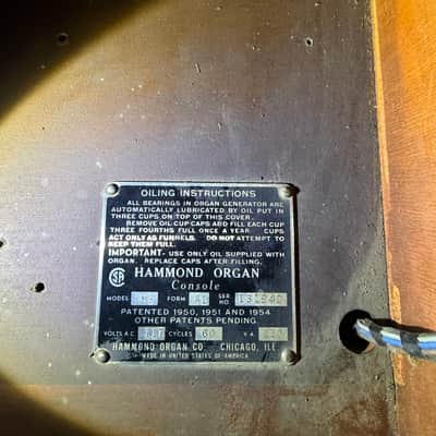 Hammond M3 M-3 1960s - Walnut image 9