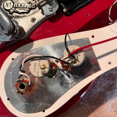 1990s Mosrite The Ventures Vibramute '65 Reissue Electric Guitar Red MIJ Kurokomo Japan image 18