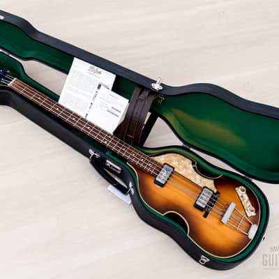2004 Hofner 500/1 Vintage '63 Violin Beatle Bass Staple Pickup w/ Case, Germany image 17